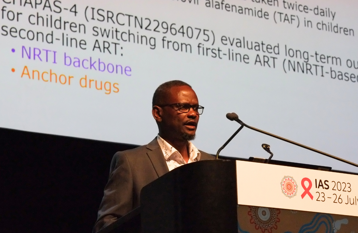 Dr Victor Musiime at IAS 2023. Photo by Roger Pebody.