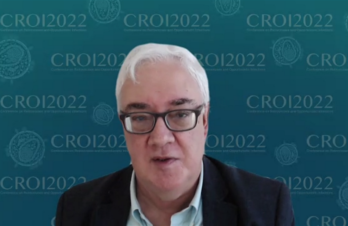 Professor Joel Palefsky na CROI 2022.
