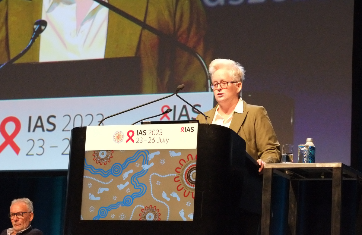 Доктор Карол Камлин на Конференции IAS 2023. Фотограф Роджер Пибоди.