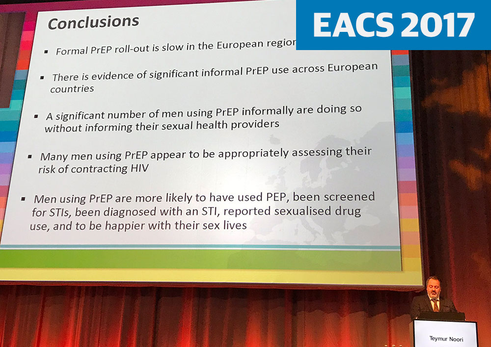 Teymur Noori presenting at EACS 2017. Image credit: @caryjameslondon