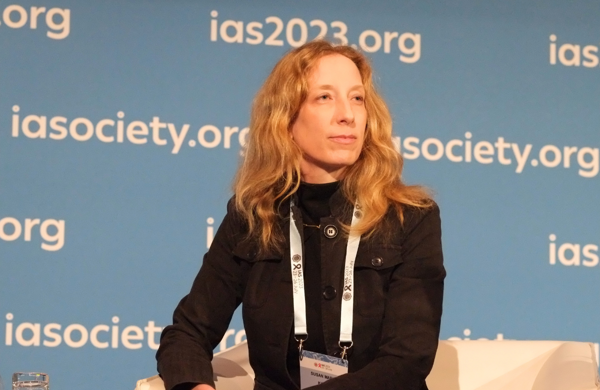 Dra. Susan Kiene na IAS 2023. Foto by Roger Pebody.
