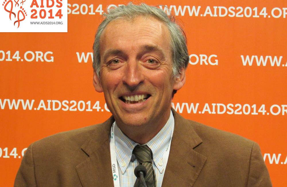 Principal researcher Francois Dabis at AIDS 2014. Image by Gus Cairns (aidsmap.com).