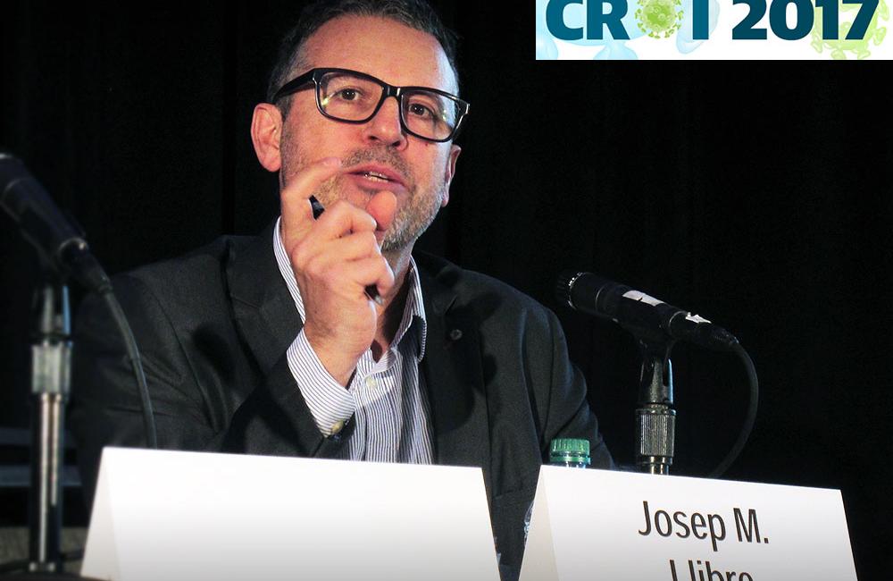 Josep Llibre at CROI 2017. Photo by Liz Highleyman, hivandhepatitis.com