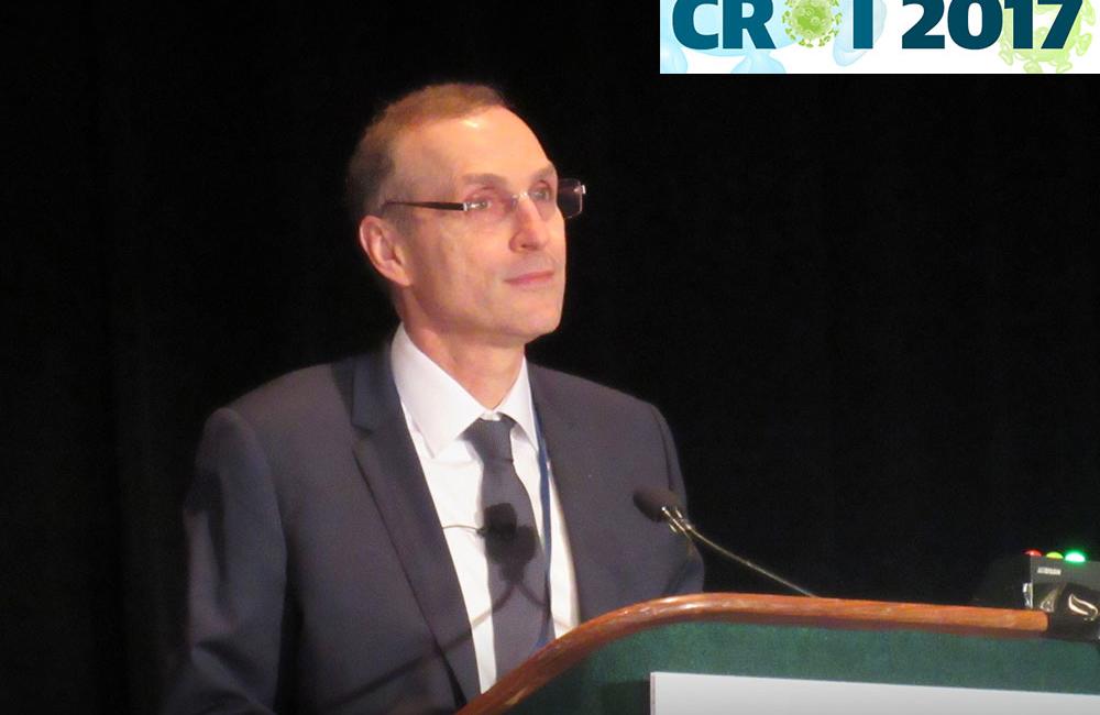 Jean-Michel Molina at CROI 2017. Photo by Liz Highleyman, hivandhepatitis.com