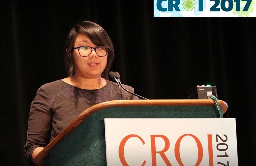Pitchaya Indravudh at CROI 2017. Photo credit: Robb Cohen Photography & Video.
