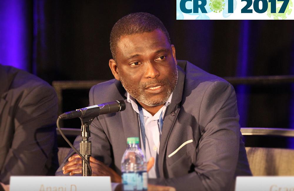 Anani Badje at CROI 2017. Photo credit: Robb Cohen Photography & Video
