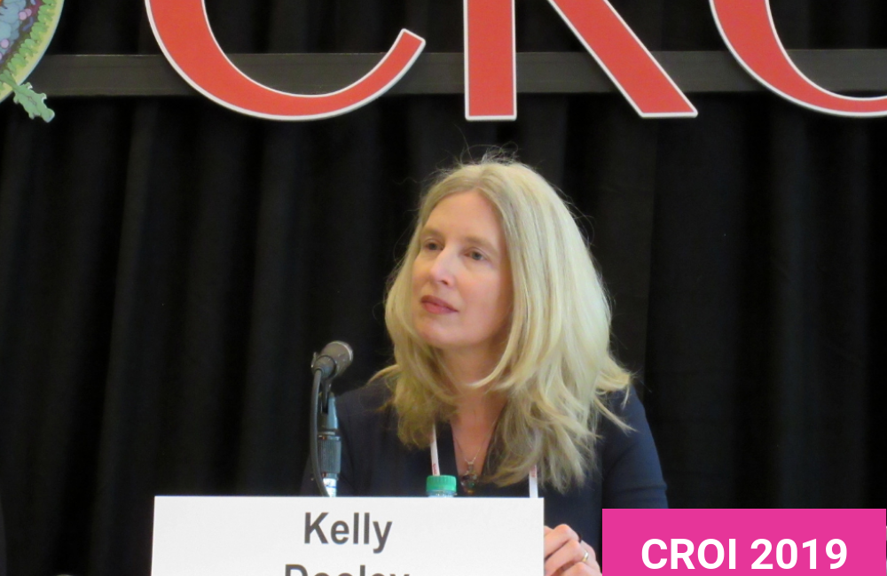 Kelly Dooley at CROI 2019. Photo by Liz Highleyman.