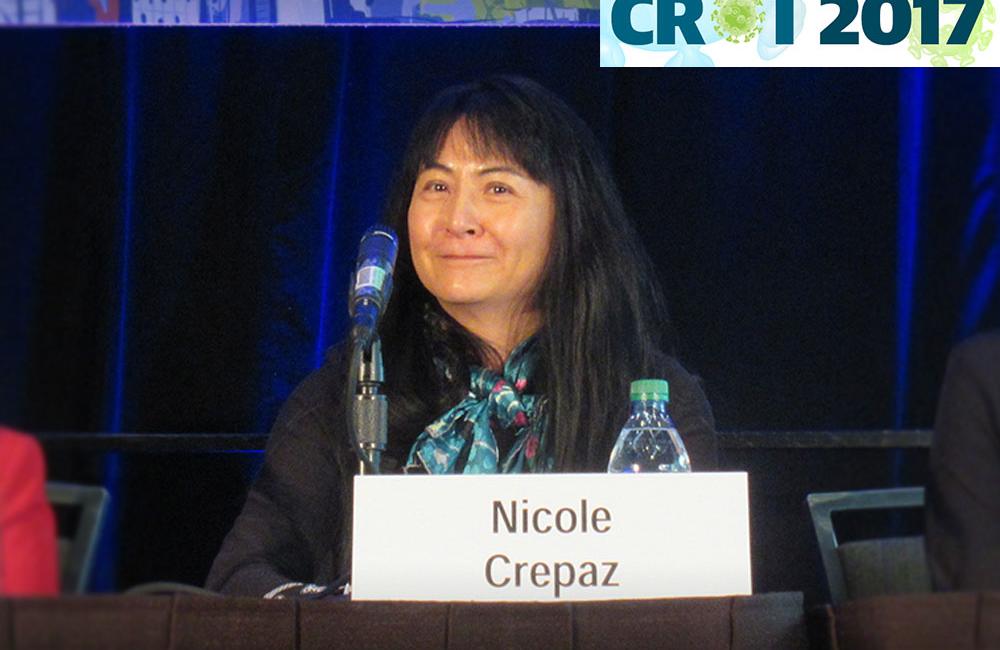 Nicole Crepaz at CROI 2017. Photo by Liz Highleyman, hivandhepatitis.com
