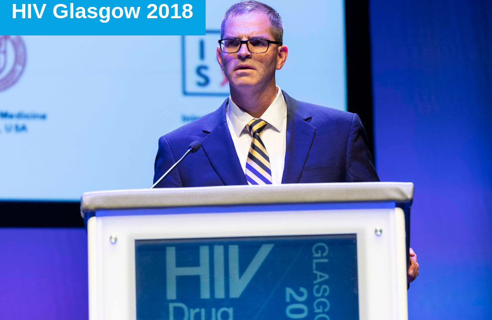 Peter Ackerman at HIV Glasgow 2018. Image credit: HIV Glasgow