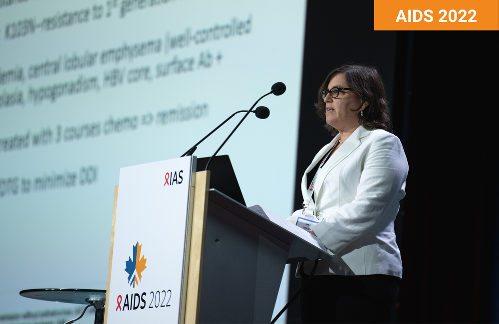 Dr Jana Dickter at AIDS 2022. Photo©Steve Forrest/Workers’ Photos/IAS