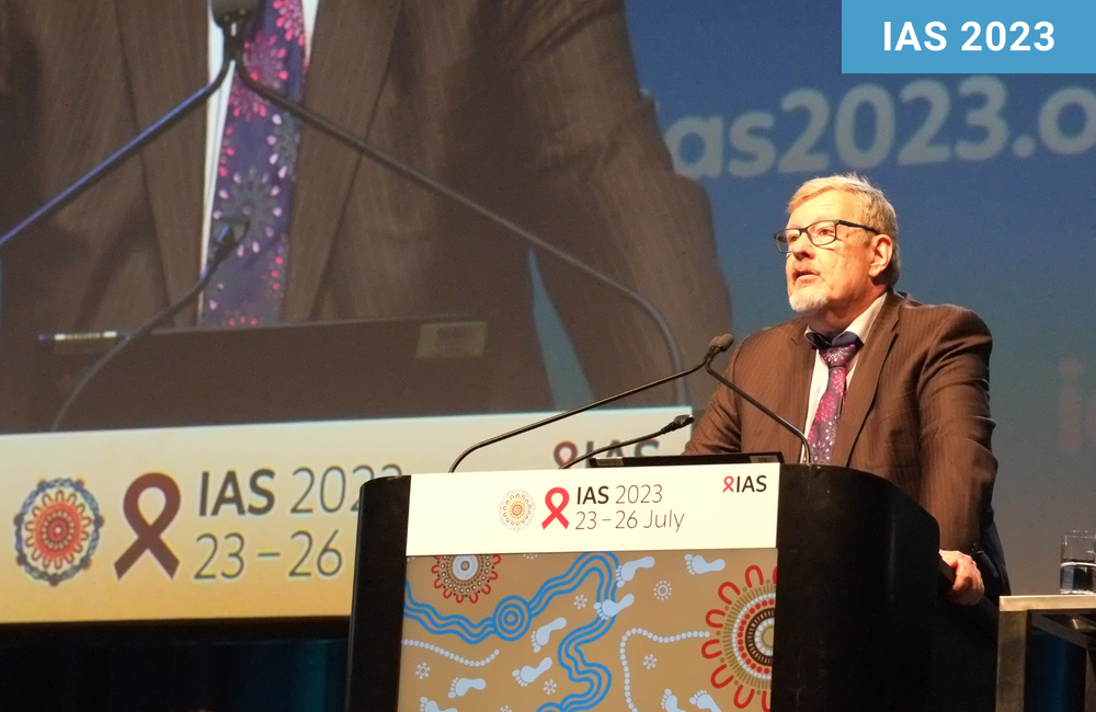 Professor Jürgen Rockstroh at IAS 2023. 