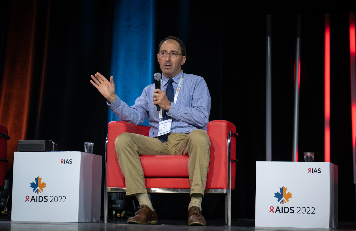 Dr. Eli Boritz na AIDS 2022. Foto ©Steve Forrest/Workers’ Photos/IAS. 