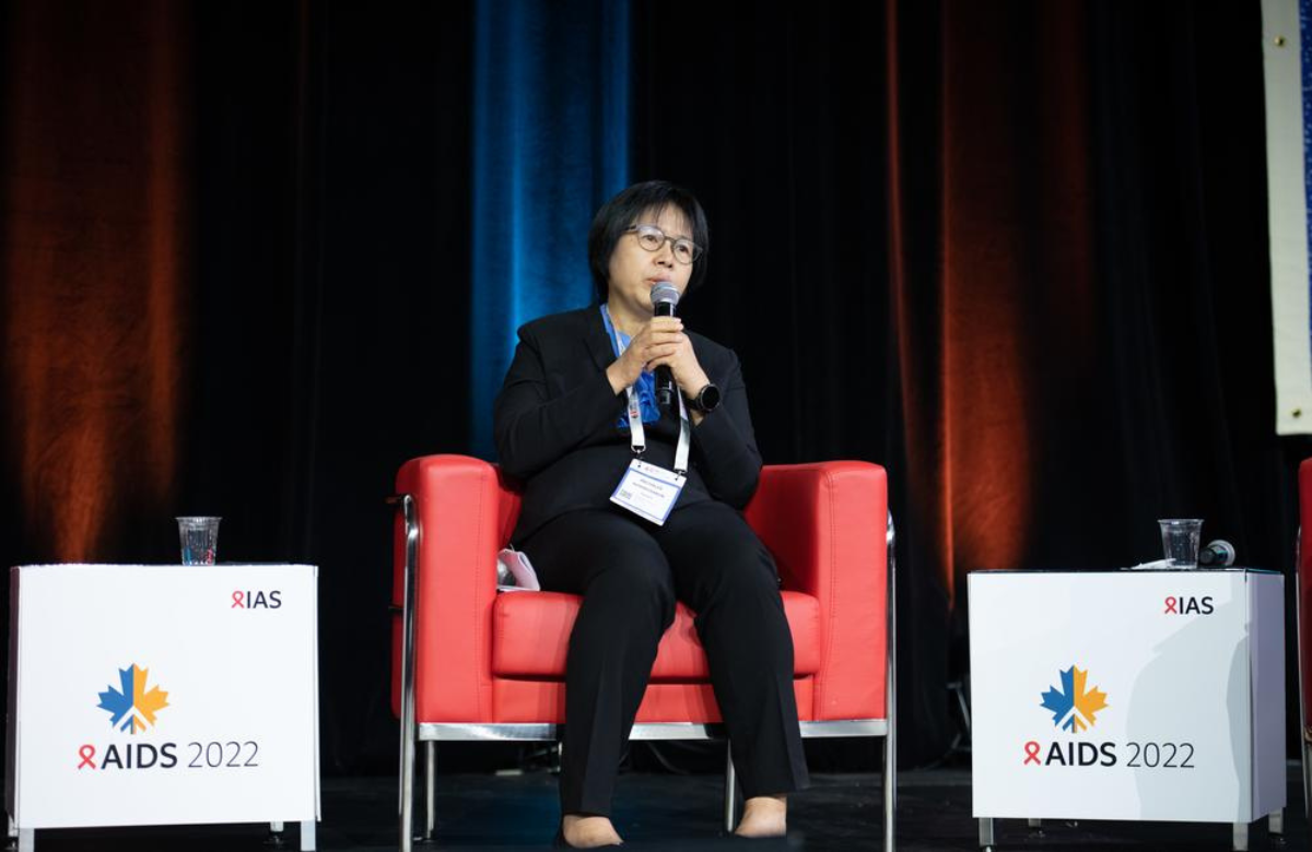 La doctora Anchalee Avihingsanon, en la AIDS 2022. Photo ©Steve Forrest/Workers’ Photos/IAS.