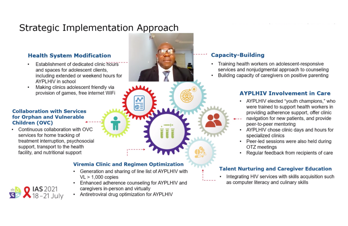 Diapositive de la présentation du Dr Franklin Emerenini sur l'étude nigériane à l'IAS 2021.