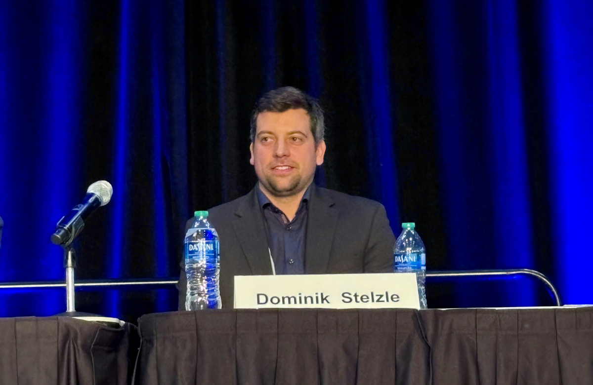 Dr Dominik Stelzle at CROI 2024. Photo by Krishen Samuel.