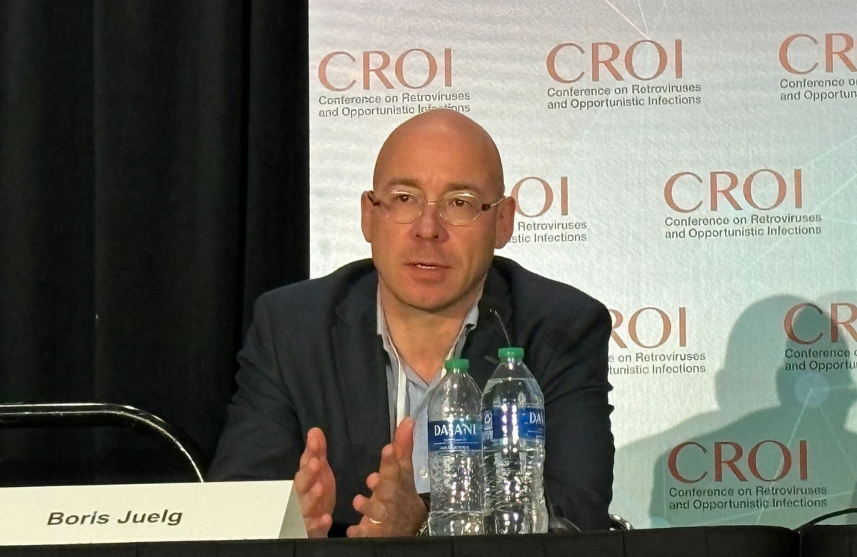 Dr Boris Juelg at CROI 2024. Photo by Krishen Samuel.