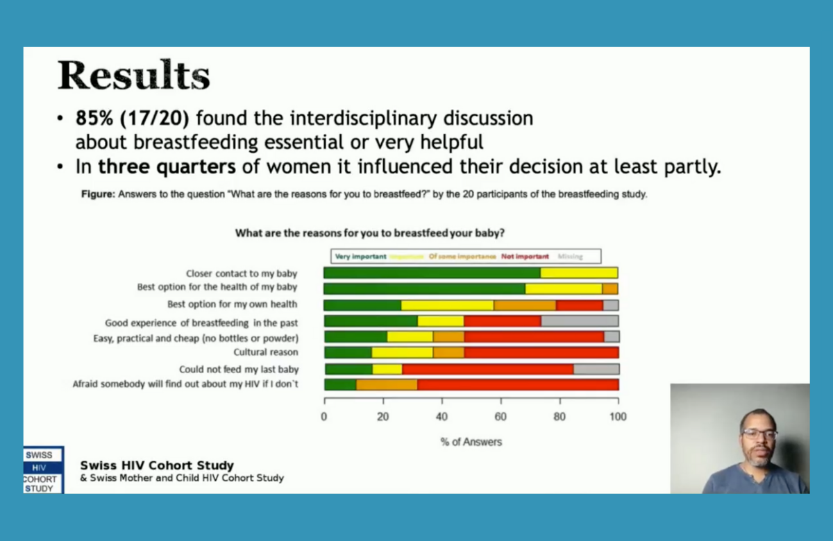 Il dott. Pierre-Alex Crisinel durante il suo intervento a EACS 2021.