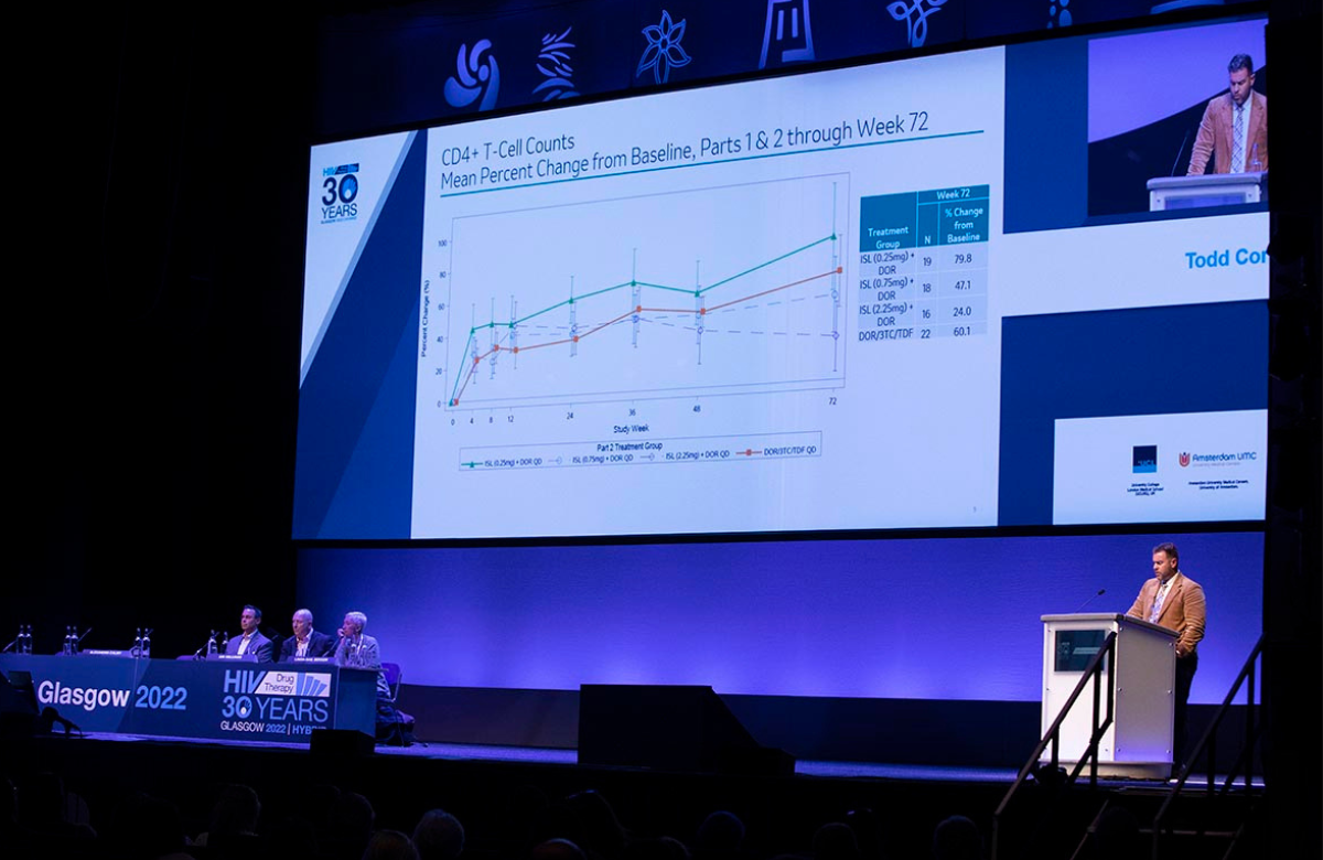 Тодд Коррелл на Конгрессе ВИЧ Глазго 2022. Фото Алана Дональдсона.
