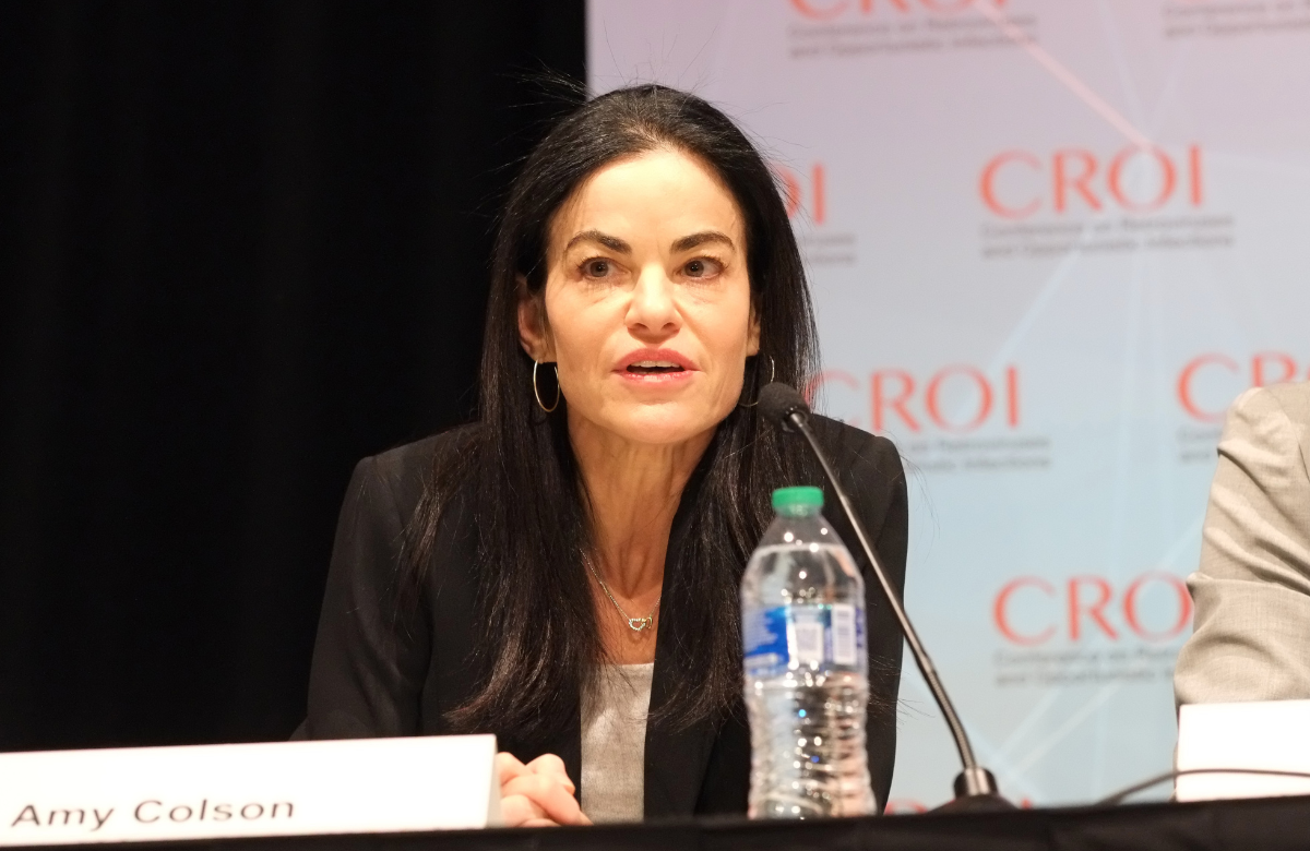 Dr Amy Colson at CROI 2024. Photo by Roger Pebody. 