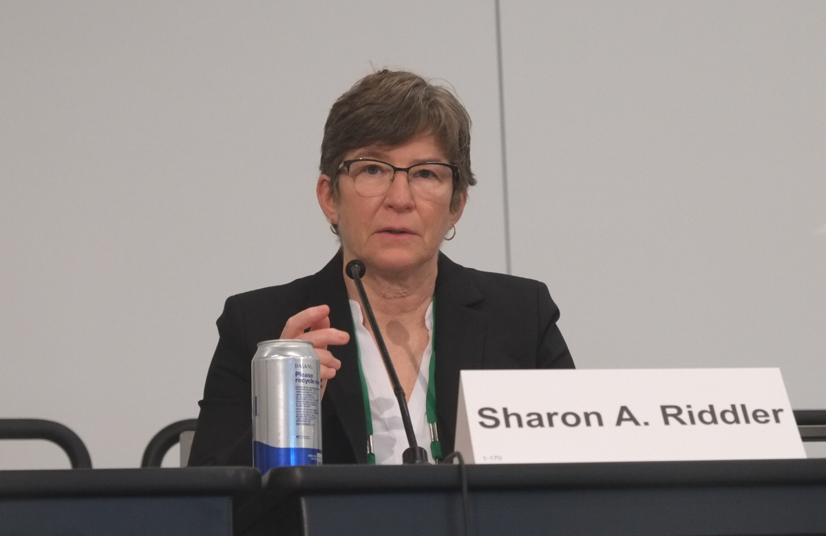 Dr Sharon Riddler at CROI 2023. Photo by Roger Pebody.