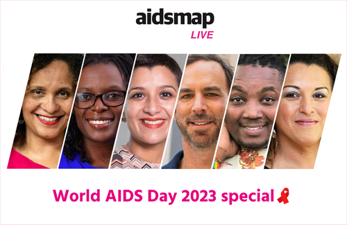 // Watch our aidsmapLIVE World AIDS Day special on Twitter.