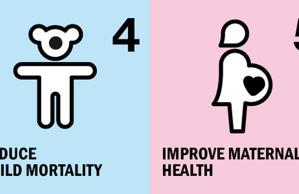 Millenium Development Goals 4 and 5. (Image: © UNDP Brazil.)