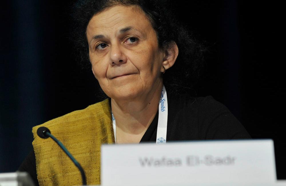 Photo shows: Wafaa El-Sadr. ©IAS/Marcus Rose/Workers' Photos