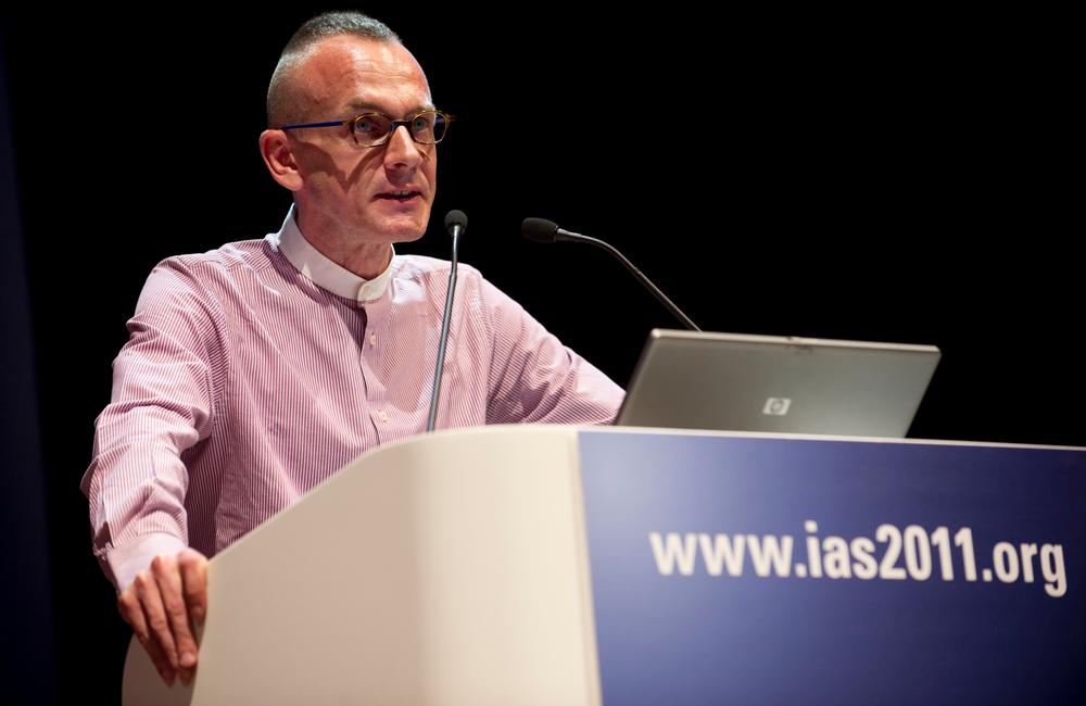No one should be forced into treatment, said Eric Fleutelot of Sidaction. ©IAS/Marcus Rose/Worker's Photos