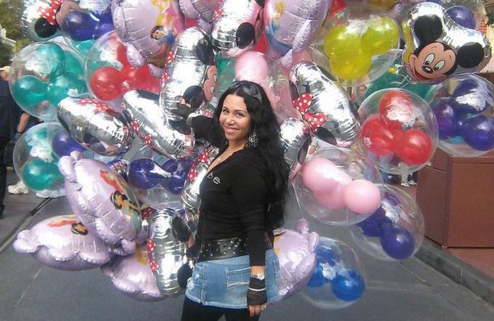 HIV 'media activist' Maria T Mejia (also pictured below with her partner Lisa)