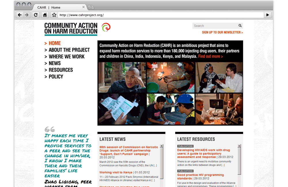 The new website: www.cahrproject.org