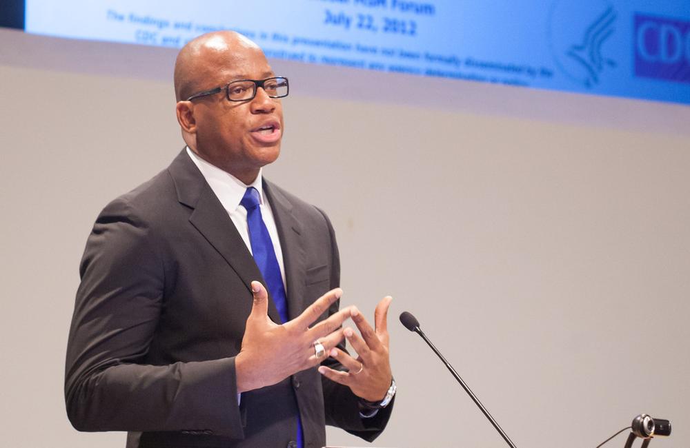 Kevin Fenton, speaking at the MSMGF pre-conference. Photo by Denis Largeron. ©MSMGF