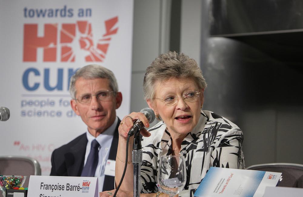 Prof. Francoise Barré-Sinoussi and Anthony S. Fauci, MD at the '
Towards an HIV cure'
opening session. Image ©IAS/Steve Shapiro - Commercialimage.net