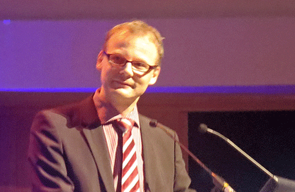 Heiner Wedemeyer, Hannover Medical School, at EACS 2013. Photo by Liz Highleyman, hivandhepatitis.com