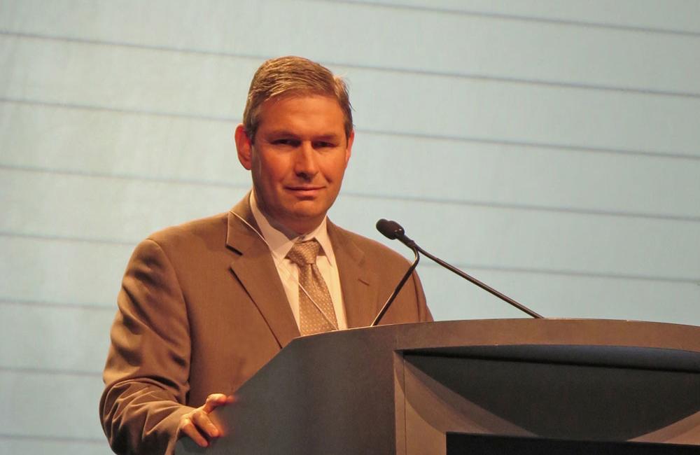 Michael Curry, of Beth Israel Deaconess Medical Center in Boston, speaking at The Liver Meeting 2013. Photo by Liz Highleyman, hivandhepatitis.com.