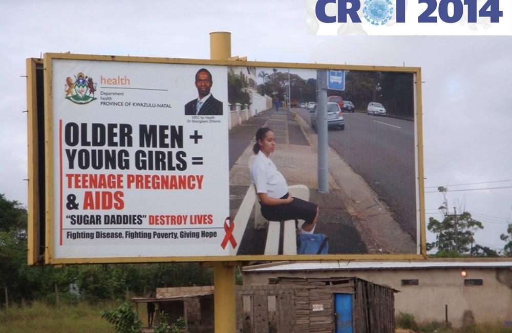 Billboard, detail from slides by Guy Harling presented at CROI 2014.