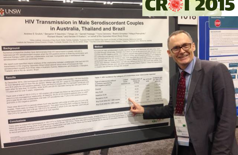 Andrew Grulich at CROI 2015. Image by The Kirby Institute (http://kirby.unsw.edu.au).