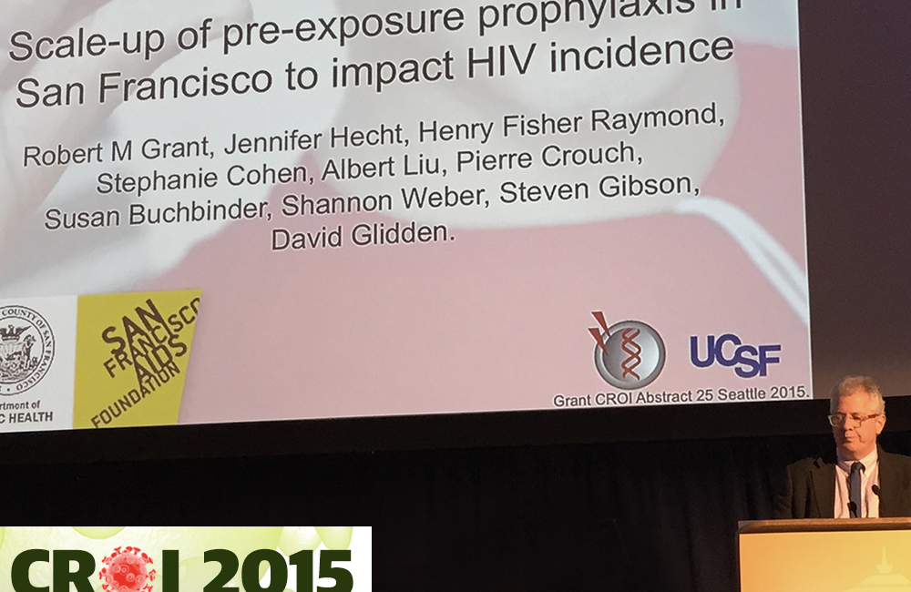 Robert Grant presenting at CROI 2015. Photo by Liz Highleyman, hivandhepatitis.com