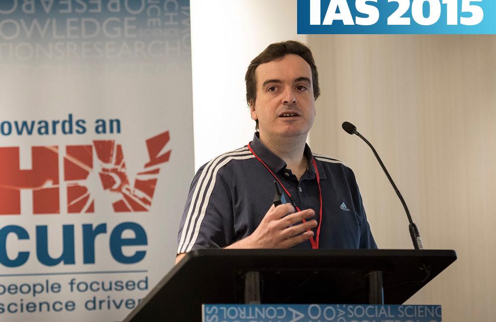 Dr Asier Saez-Cirion speaking at the Towards an HIV Cure symposium. Photo ©Steve Forrest/Workers' Photos/IAS.