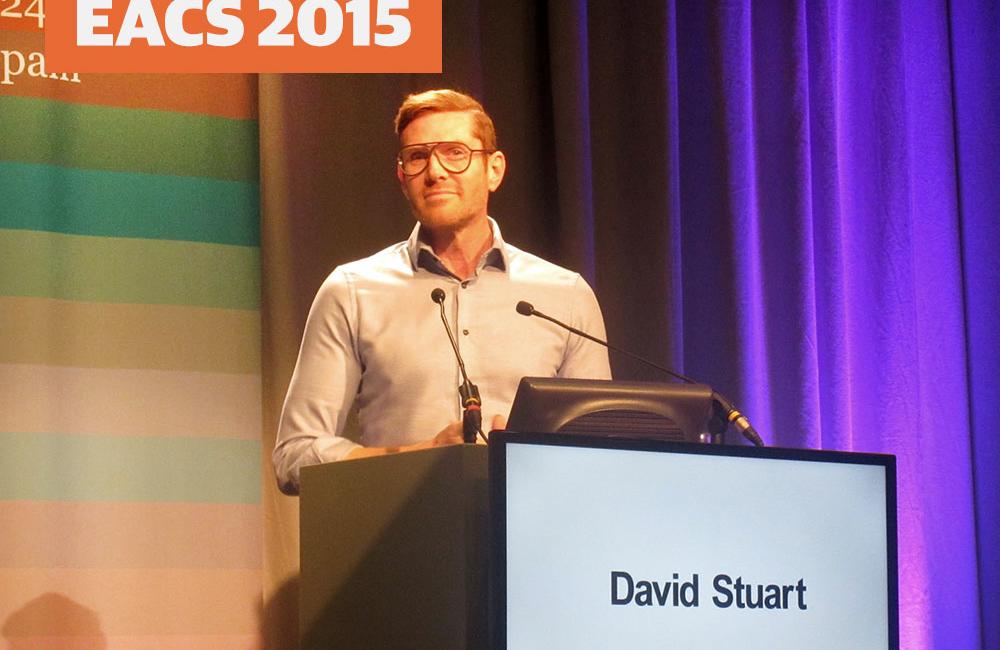 David Stuart, presenting at EACS 2015. Photo by Liz Highleyman, hivandhepatitis.com