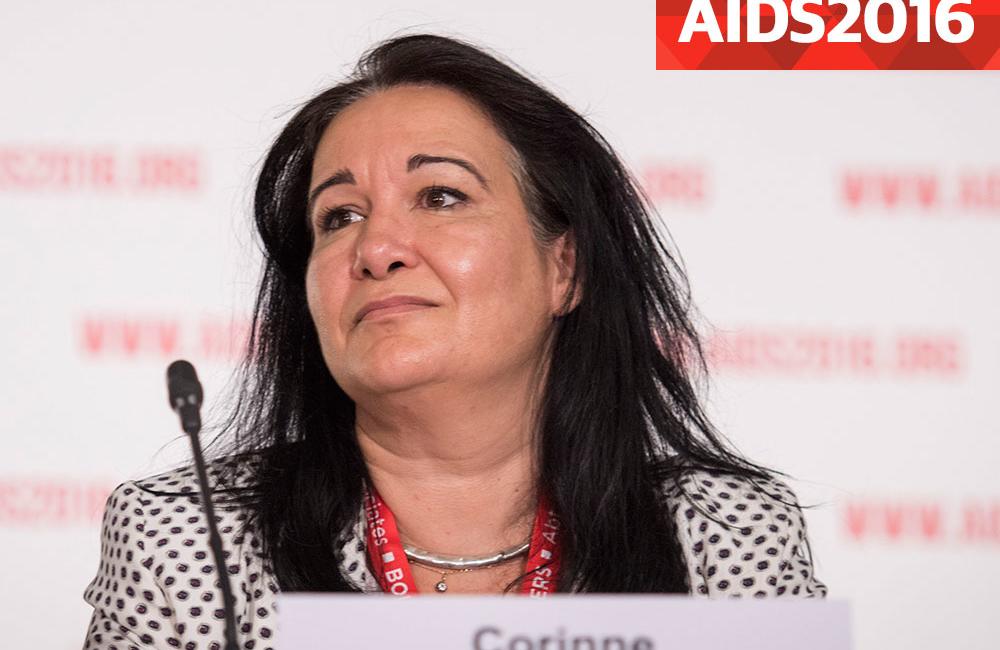 Corinne Merle at AIDS 2016. Photo©International AIDS Society/Steve Forrest/Workers' Photos