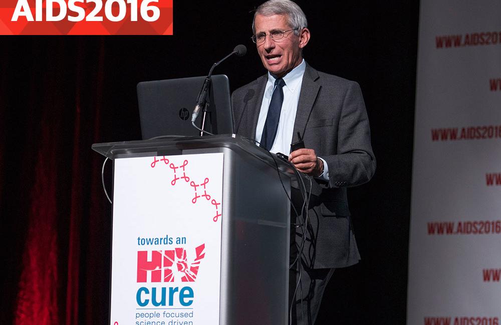 Anthony Fauci, US National Institutes of Health, speaking at the Towards A Cure Symposium session. Photo©International AIDS Society/Steve Forrest/Workers' Photos