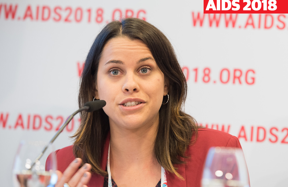 Aleya Khalifa at AIDS 2018. ©International AIDS Society/Marcus Rose.