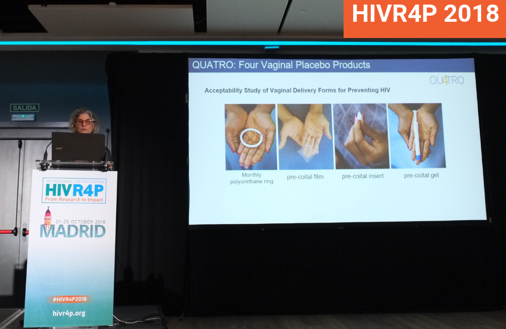 Ariane van der Straten at HIVR4P 2018. Photo by Roger Pebody.
