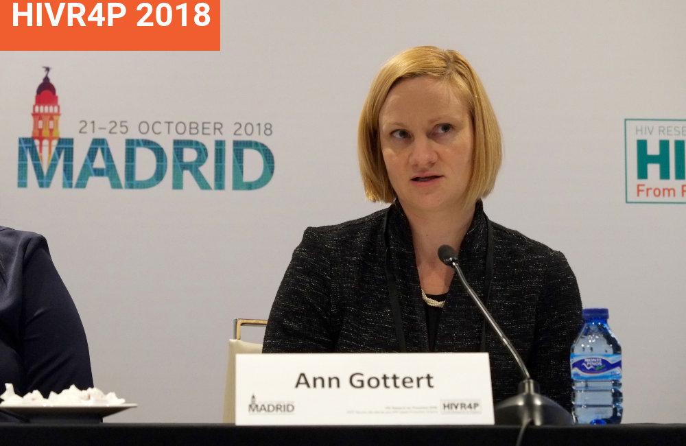 Ann Gottert at HIVR4P 2018. Photo by Roger Pebody.