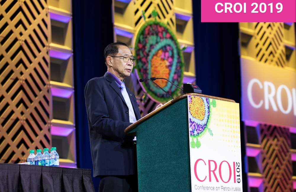 Praphan Phanuphak presenting at CROI 2019. Image: CROI 2019