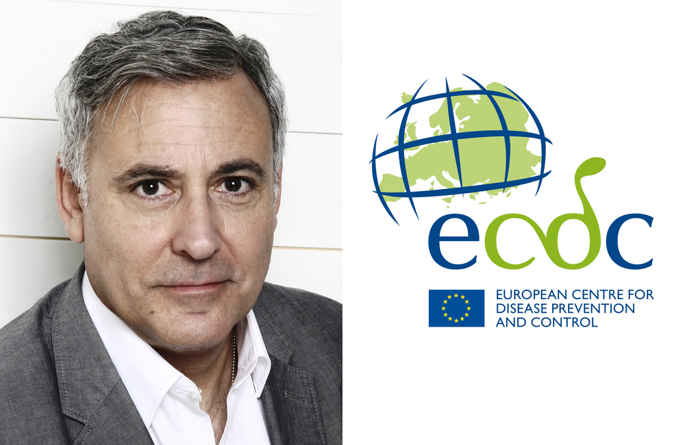 Photo of Andrew Amato-Gauci and ECDC logo