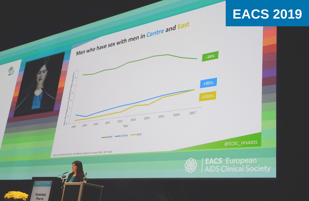 Anastasia Pharris of ECDC at EACS 2019. Image: Gus Cairns