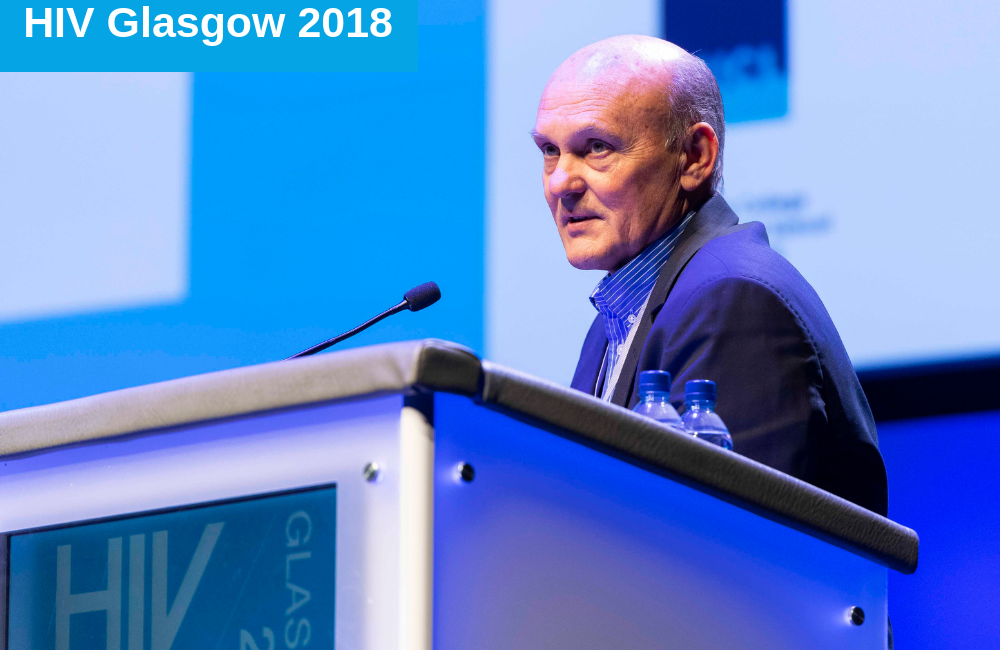 Eric Delaporte at HIV Glasgow 2018. Image credit: HIV Glasgow