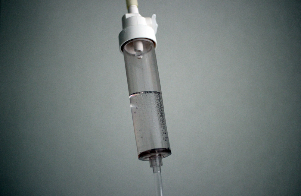 Intravenous therapy (IV) drip. Image by Robert Geiger. Creative Commons licence.