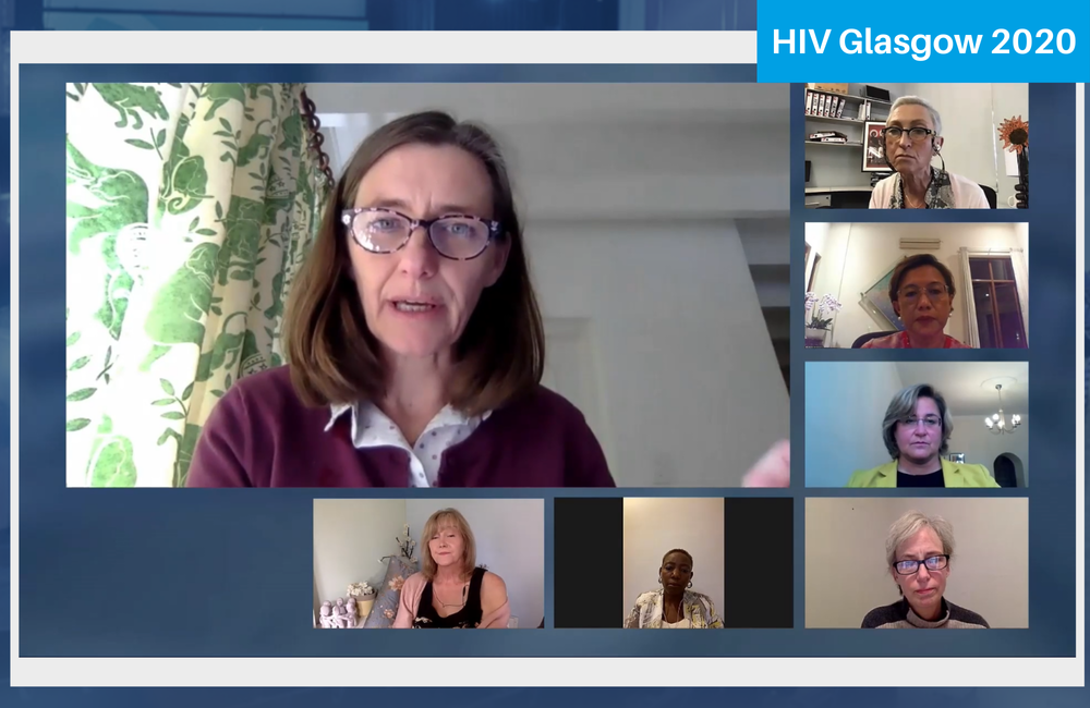 Dr Catherine Orrell presenting to HIV Glasgow 2020.